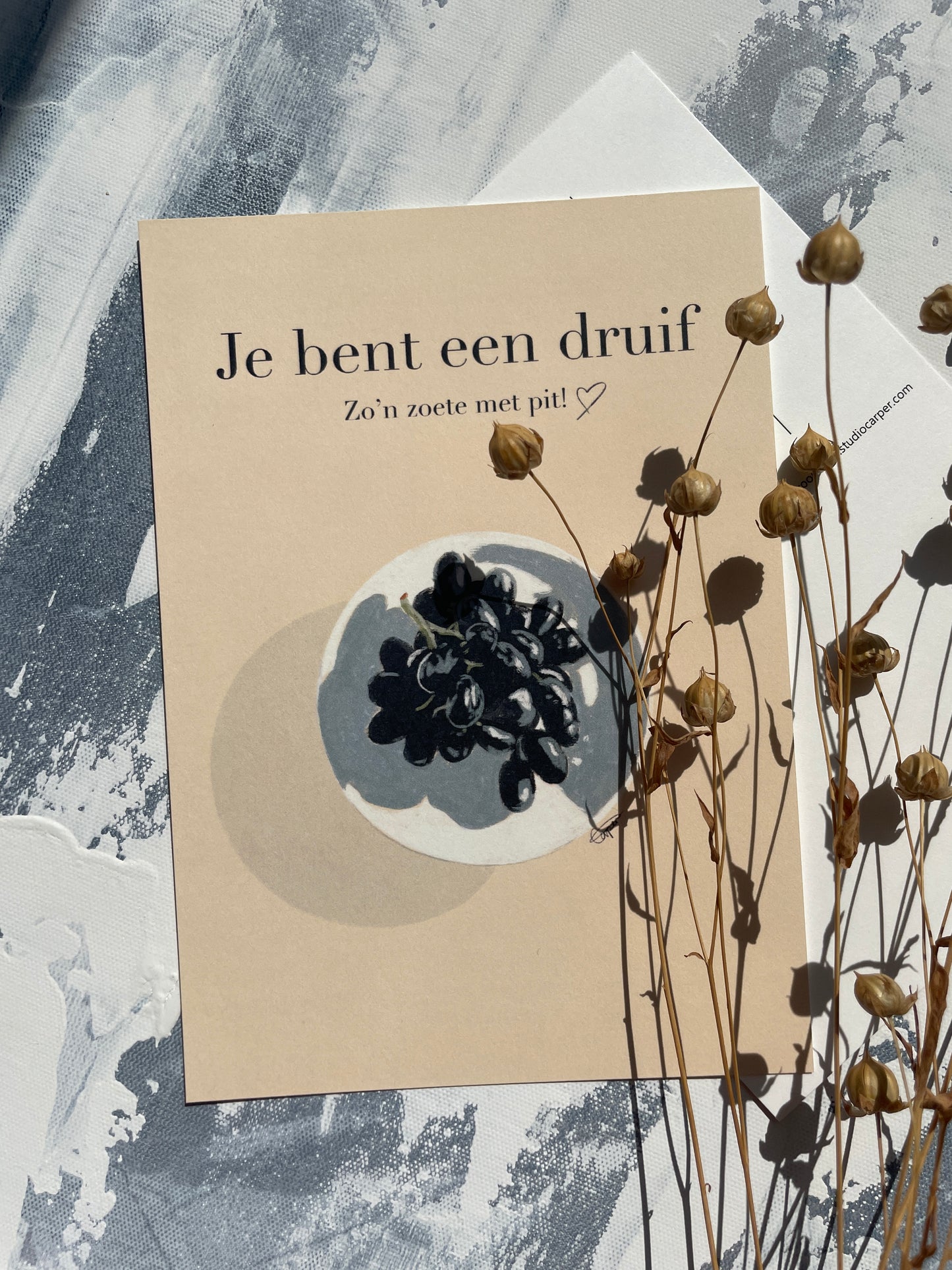 Ansichtkaart 'Je bent een druif'