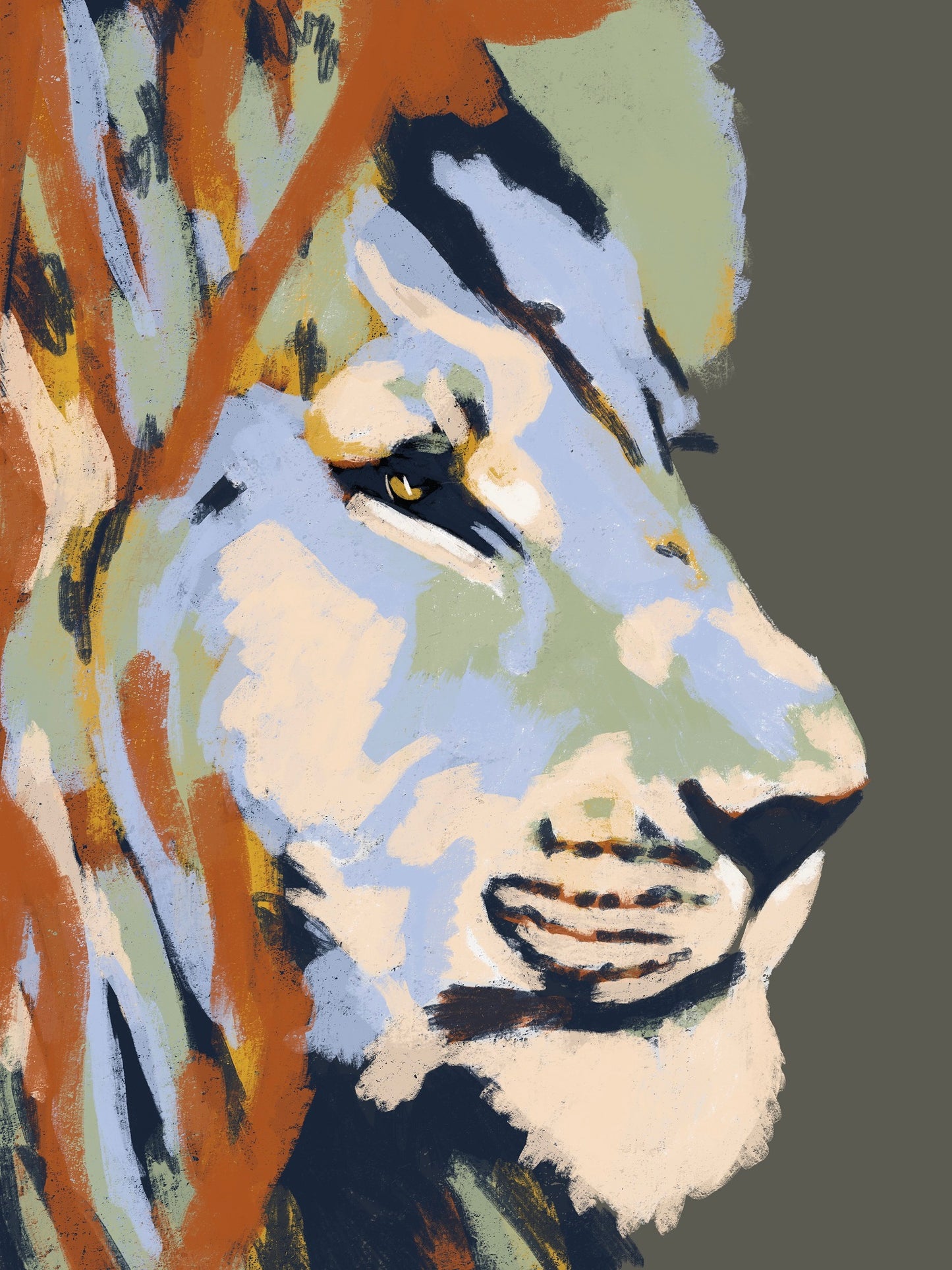 'Lion' Aluminium Dibond