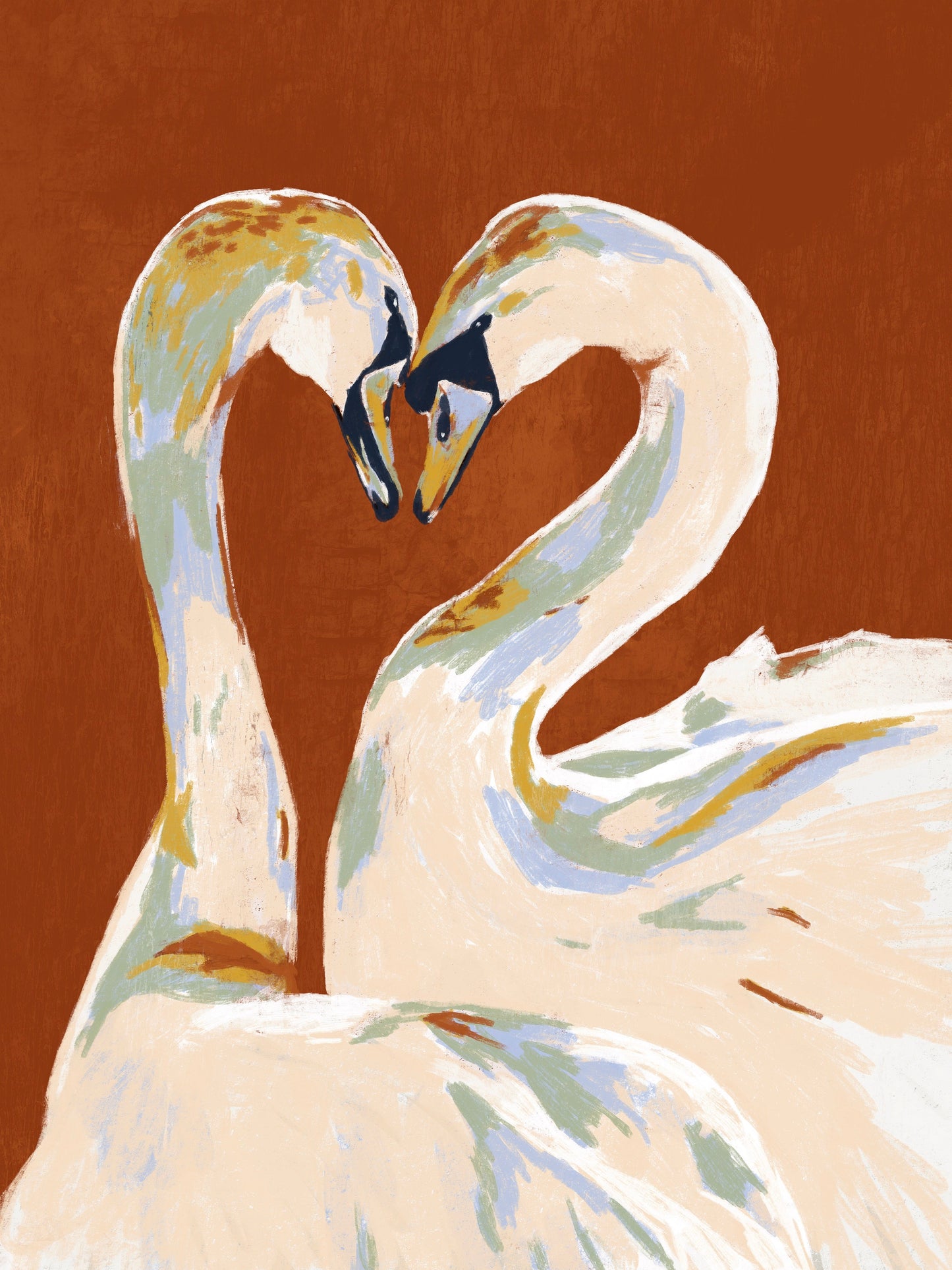 Love swans XL Poster