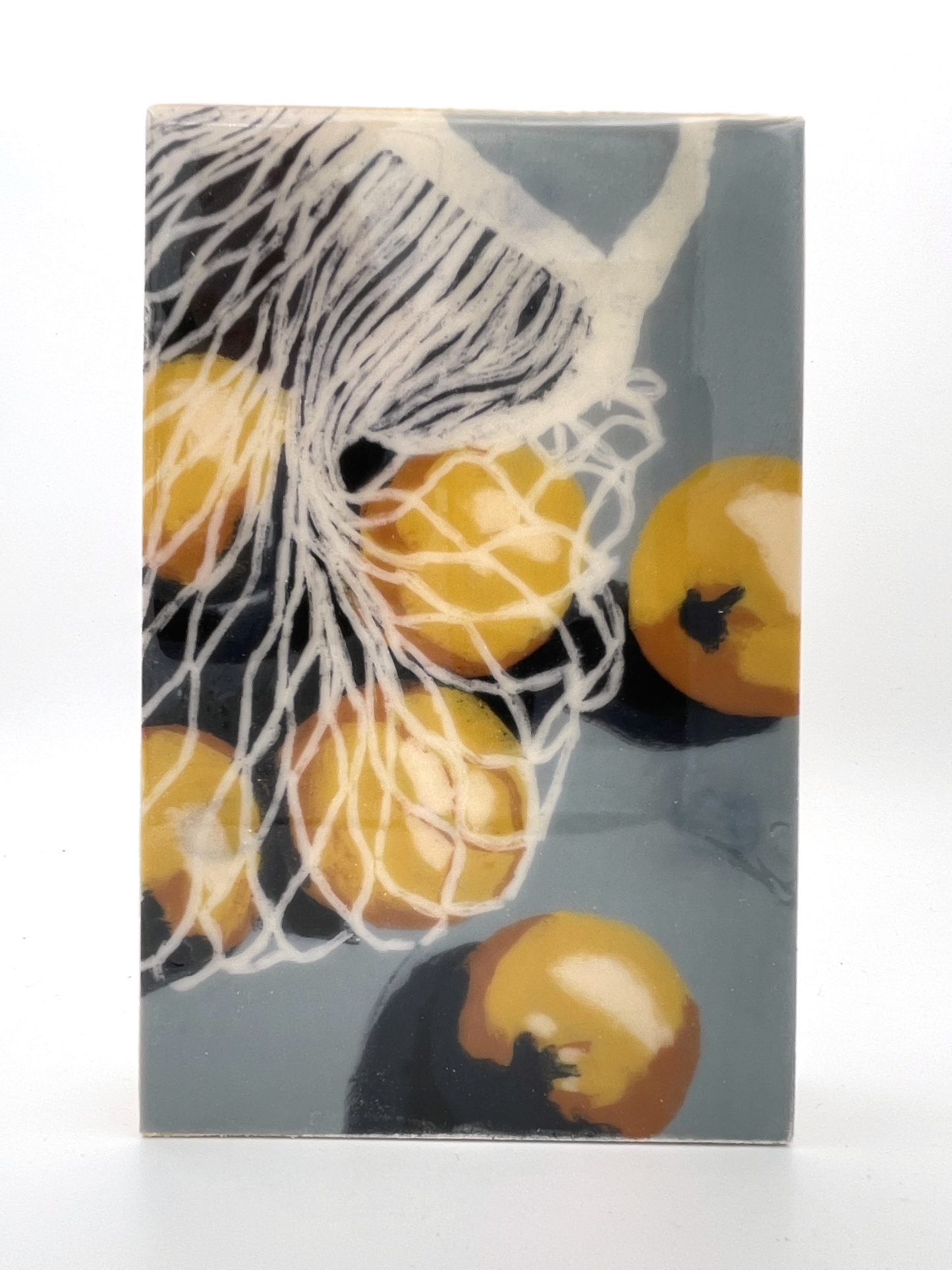 Oranges in a Bag Wood Tile
