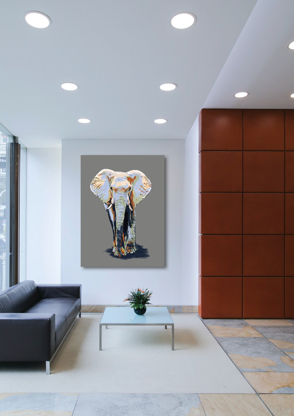 'Elephant' Aluminium Dibond
