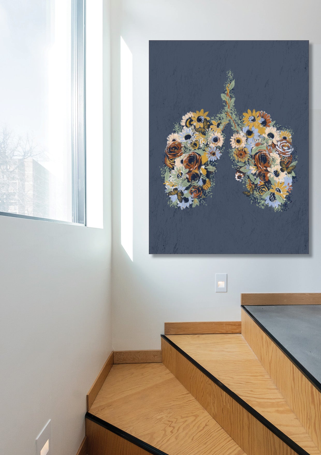 'Flower Lungs' Aluminium Dibond