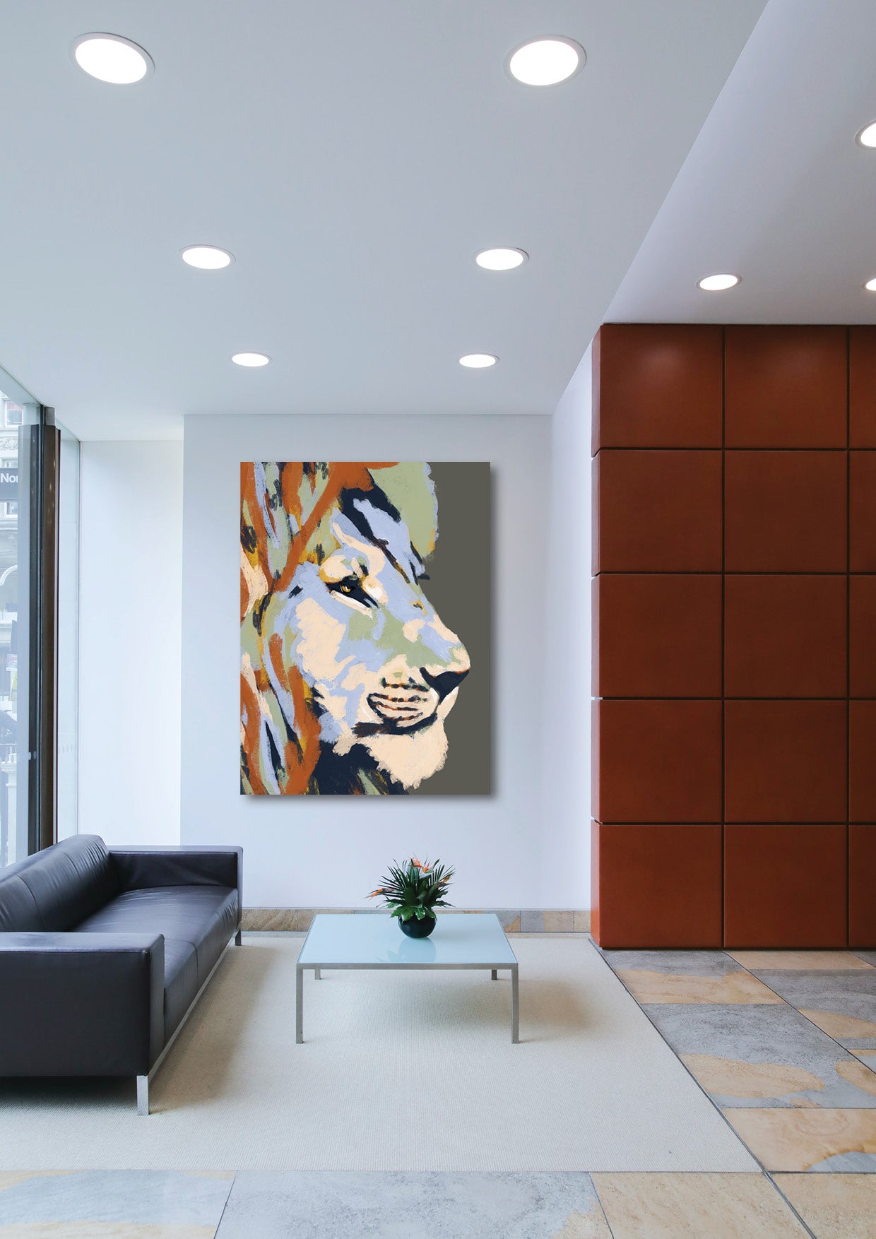 'Lion' Aluminium Dibond