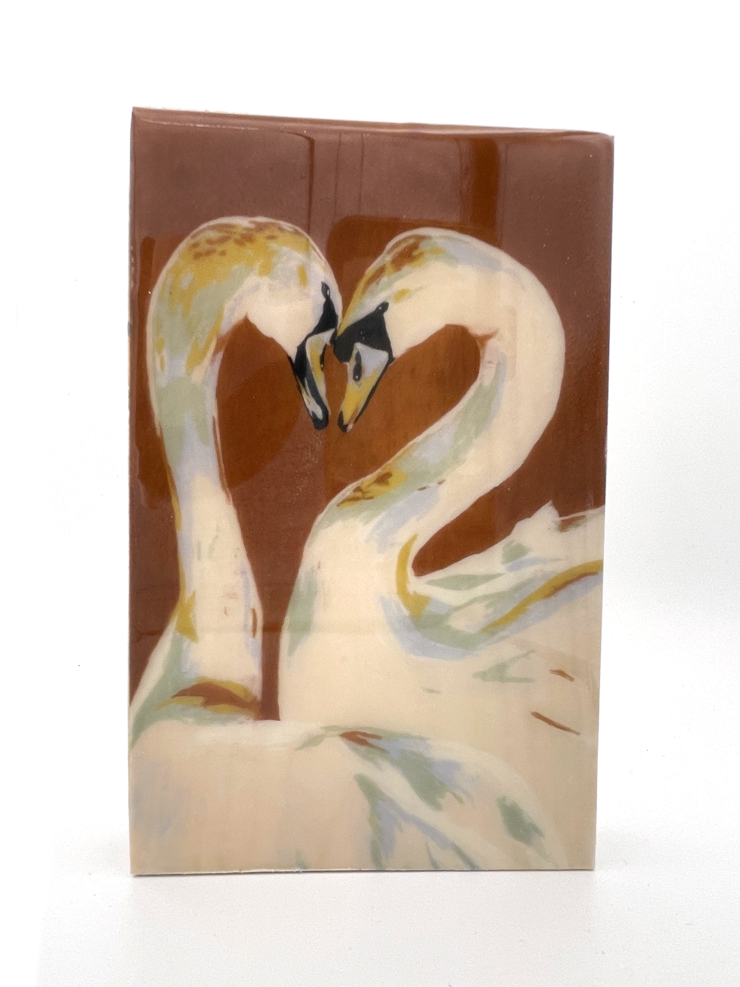Love Swans Wood Tile