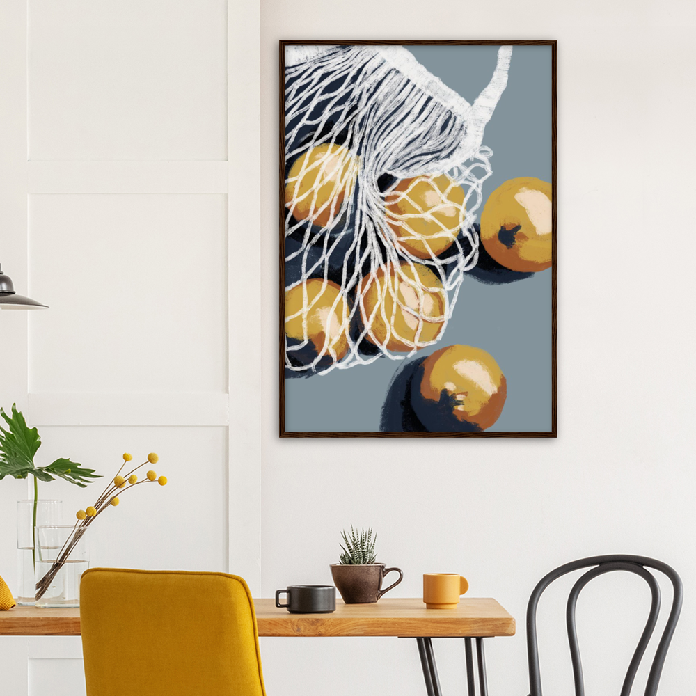 Oranges in a bag XL Poster