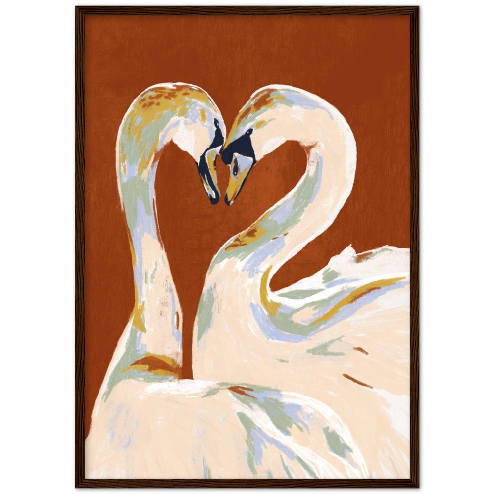 Love swans XL Poster