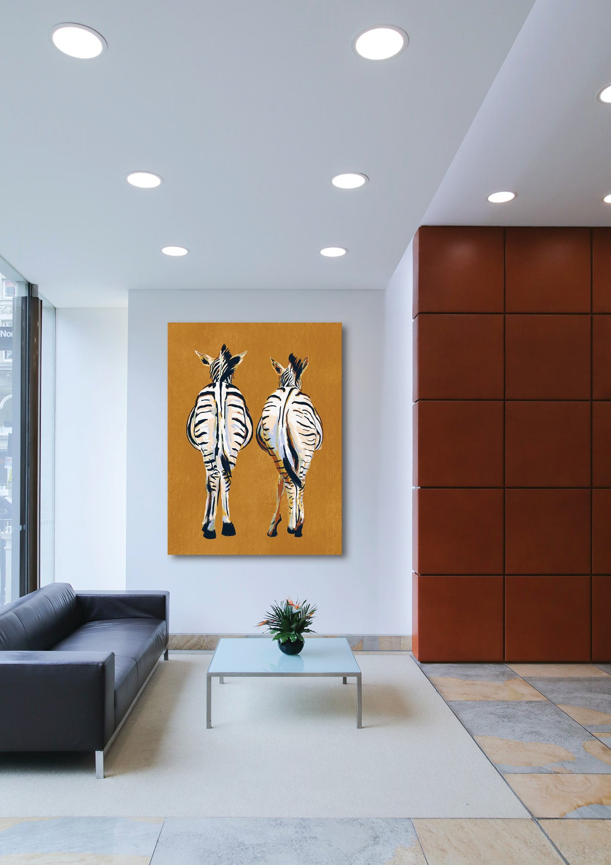 'Zebra butts' Aluminium Dibond