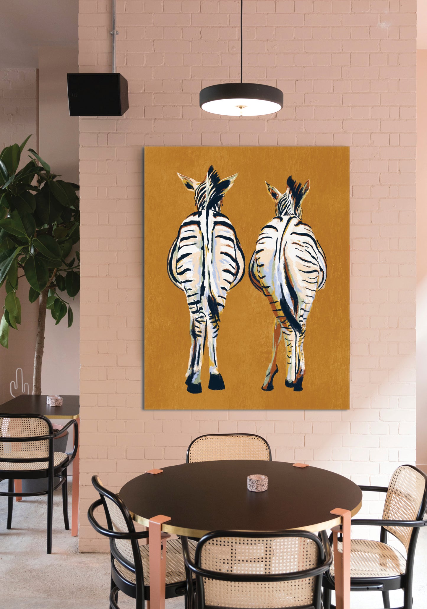 'Zebra butts' Aluminium Dibond