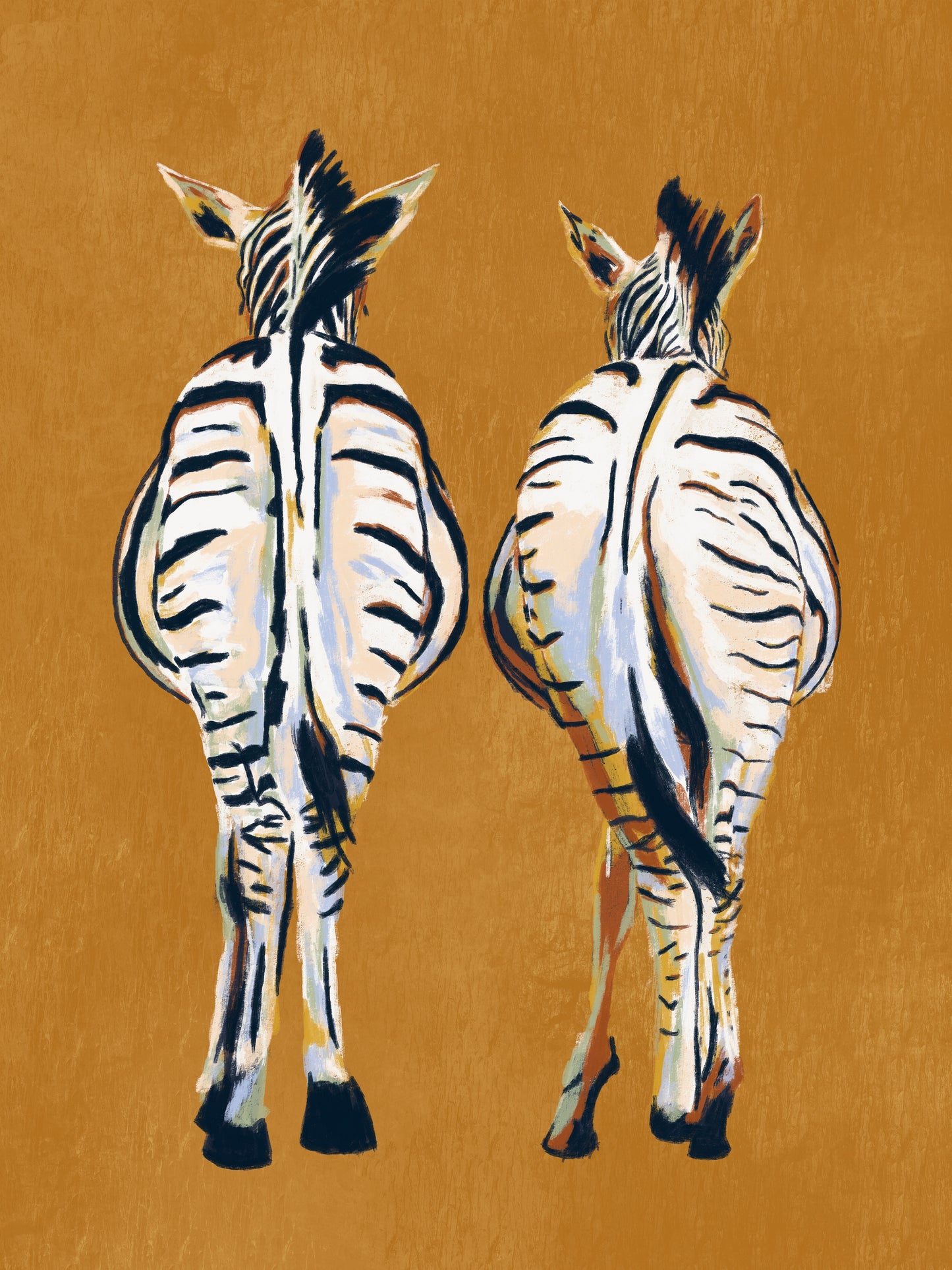 'Zebra butts' Aluminium Dibond