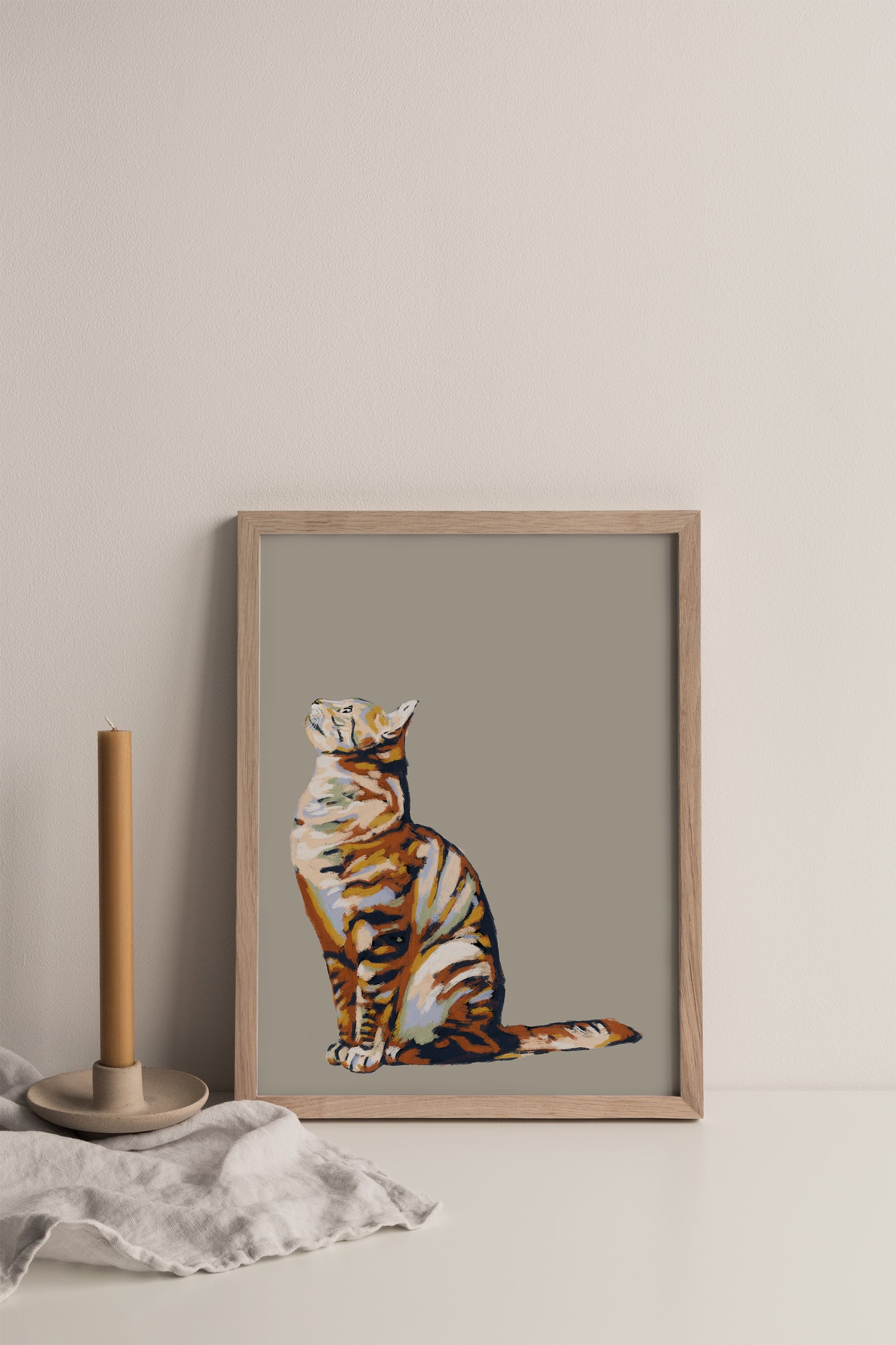 Cat looking up*