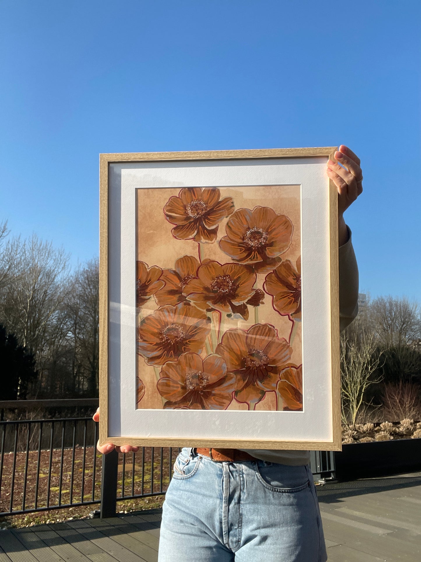 'Chocolate Cosmos' Art Print