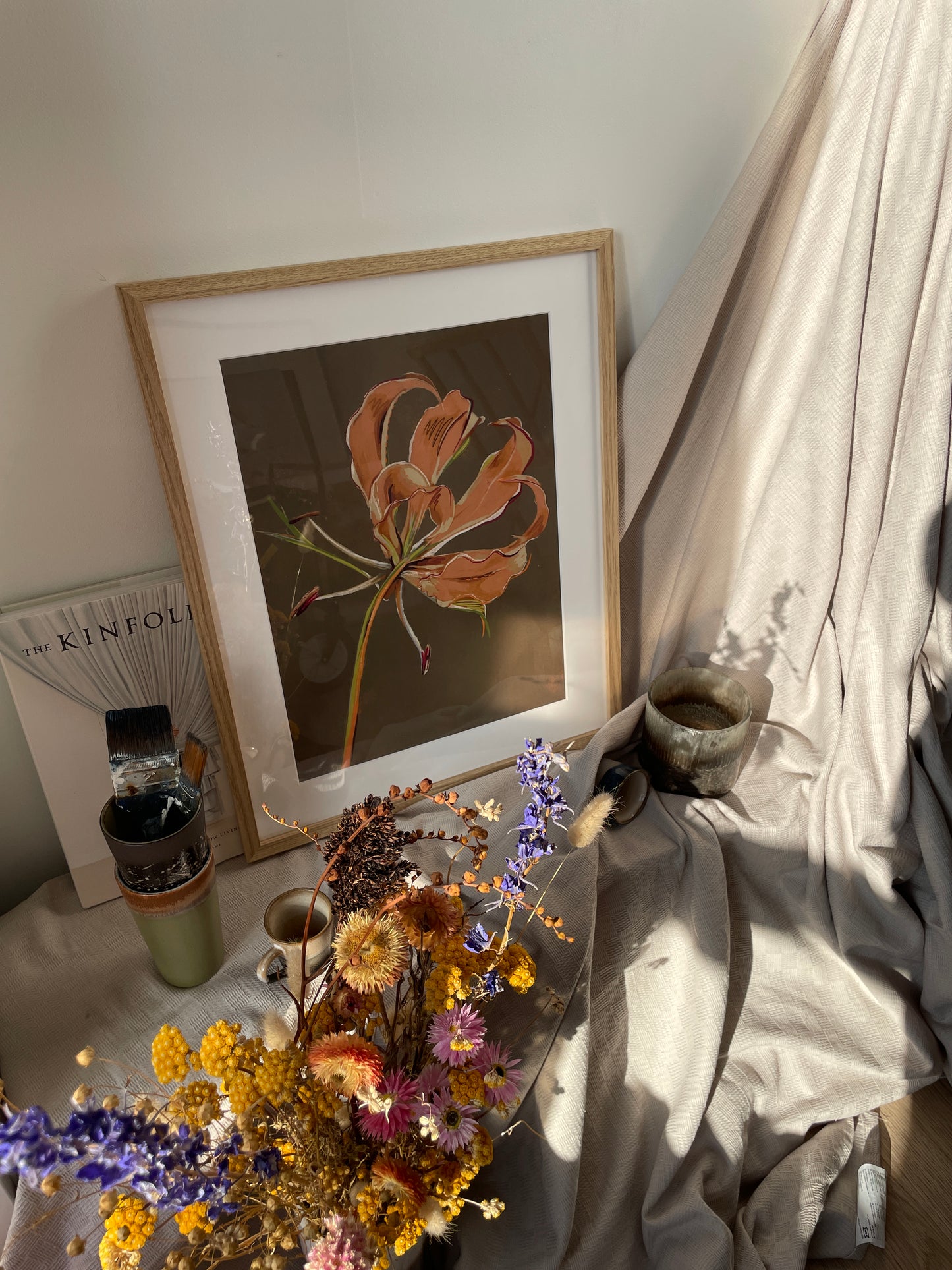 'Flame Lily' Art Print