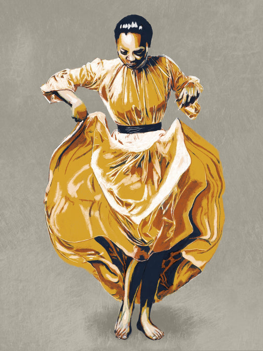 Golden dress XL Poster