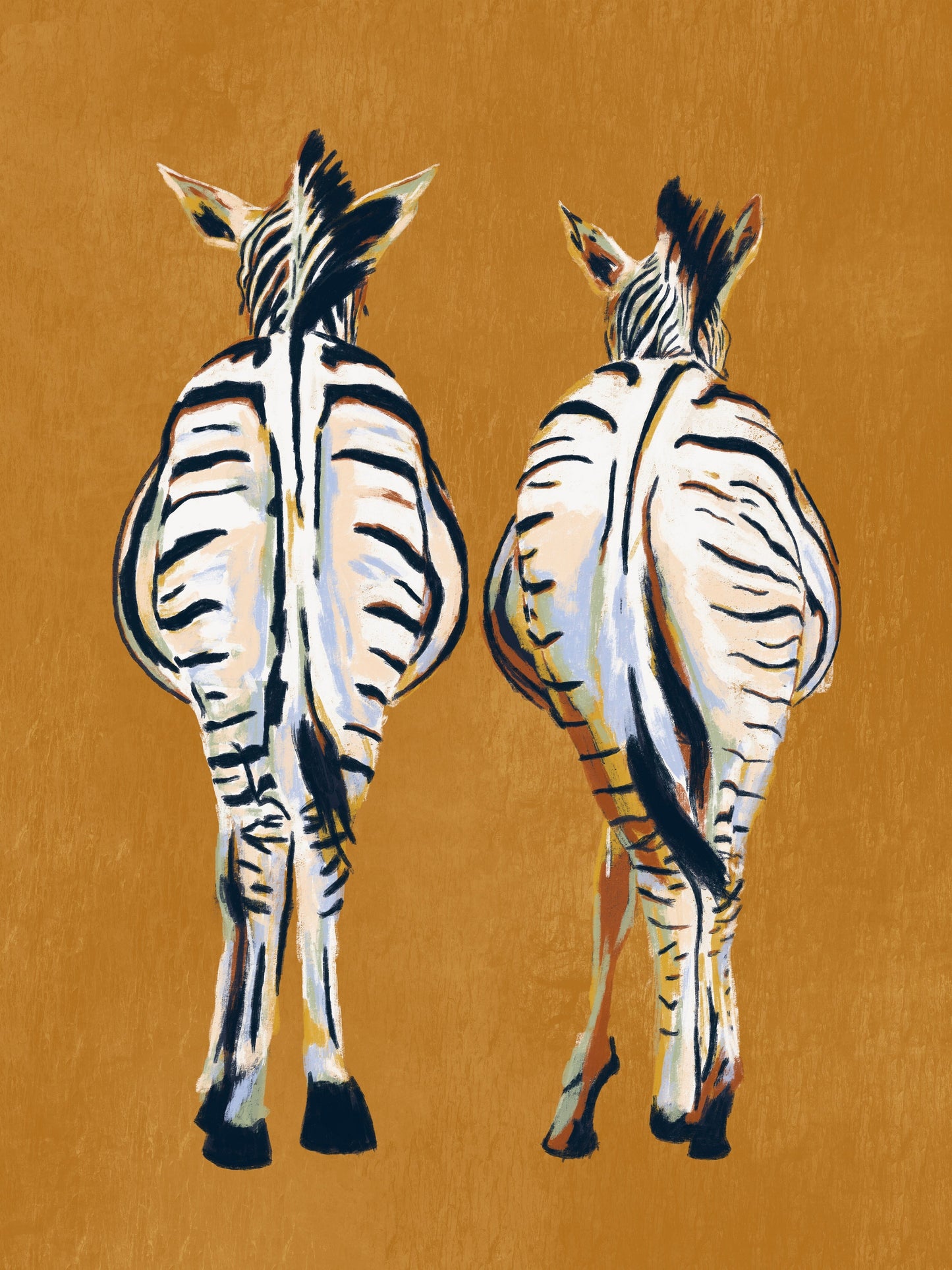 Zebra butts XL Poster