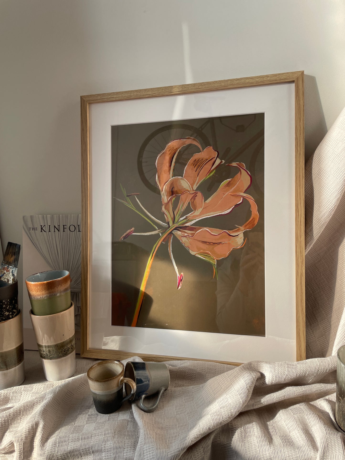 'Flame Lily' Art Print