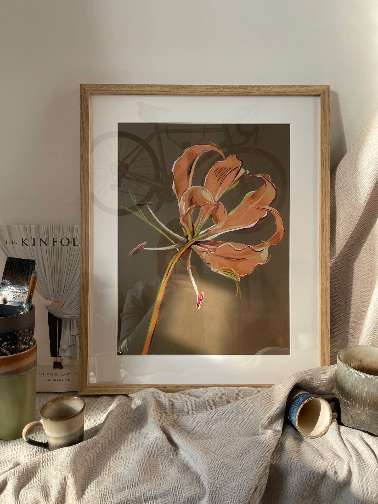 'Flame Lily' Art Print